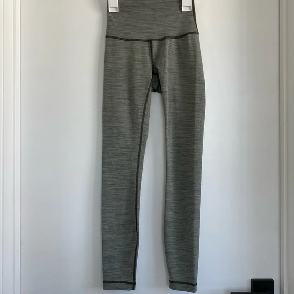 Lululemon Sage Dark Olive Full-On Luon Wunder Under High-Rise Tight Leggings 2 - Picture 2 of 7